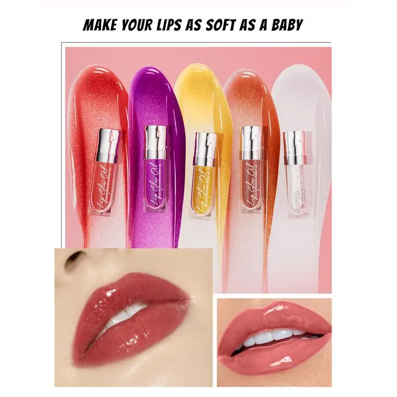 Lip Glow Oil Langdurige Hydraterende Lipgloss Getinte Transparante Voedende Lip Glow Oil Lippenbalsem Niet-Kleverige Lip Olie Getinte Lip