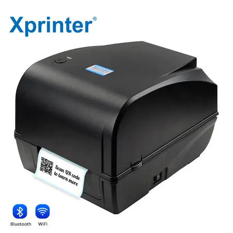 USB+LAN interface Xprinter XP-H400B/T458B Thermal Barcode Printer Thermal Transfer Ribbon Printer Machine Ribbon Label Printer