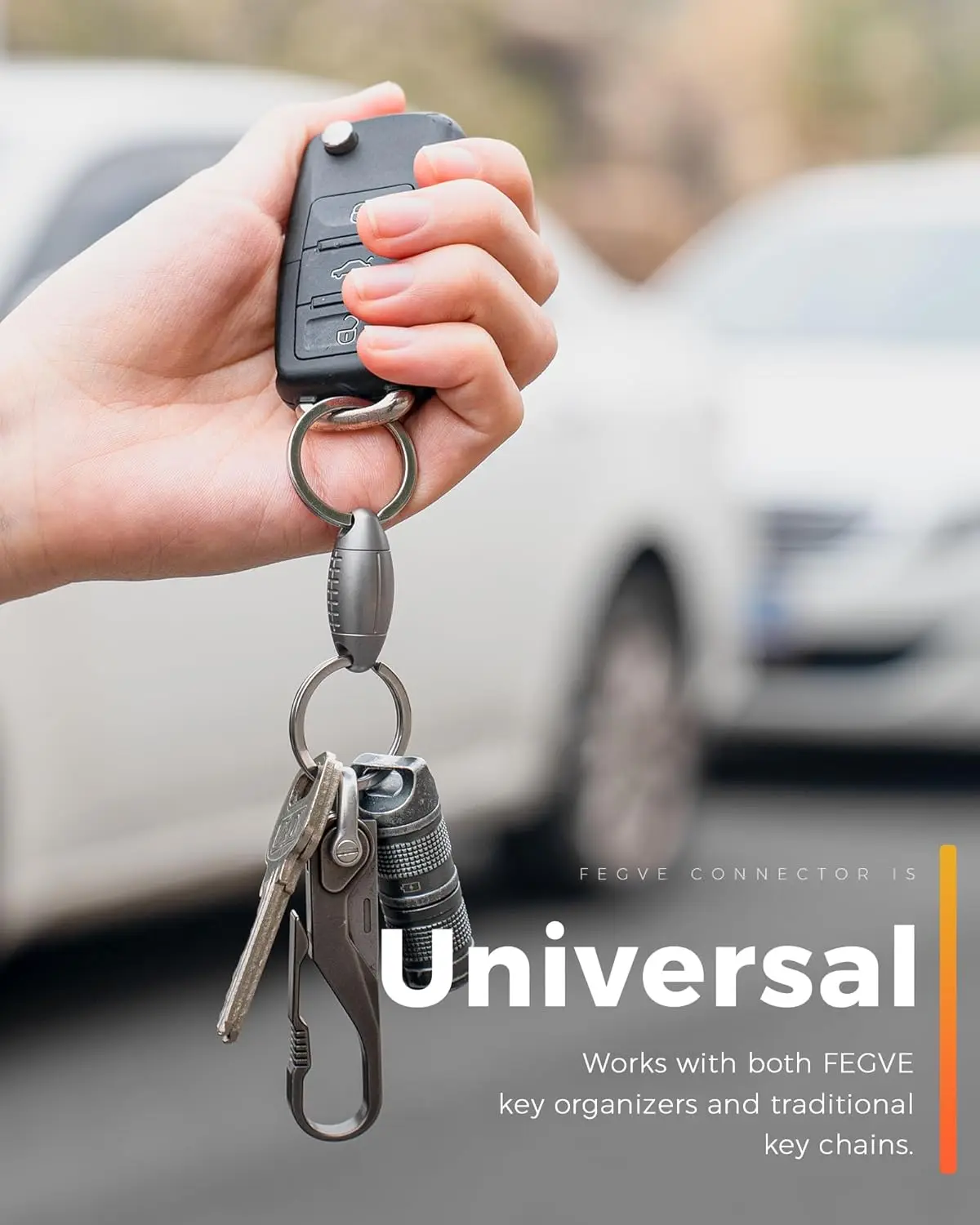 سلسلة مفاتيح من سبائك التيتانيوم من TISUR سلسلة مفاتيح معدنية خفيفة الوزن إبداعية ملحقات سلسلة مفاتيح الرجبي