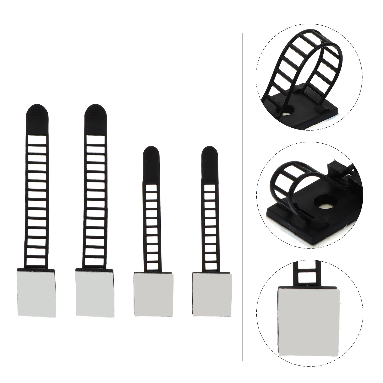 

50 Pcs Nylon Cable Ties Straps Clips Mounts Self Adhesive Adjustable Cable ganizer Heat Corrosion Resistance Wear Resistance