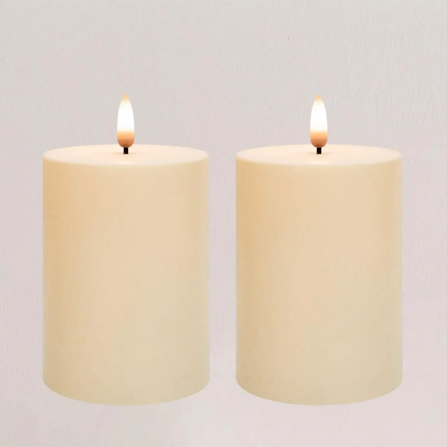 

Waterproof Outdoor LED Candles With Timer, 2-Pack Flickering Flameless Lights For Porch & Garden Decor