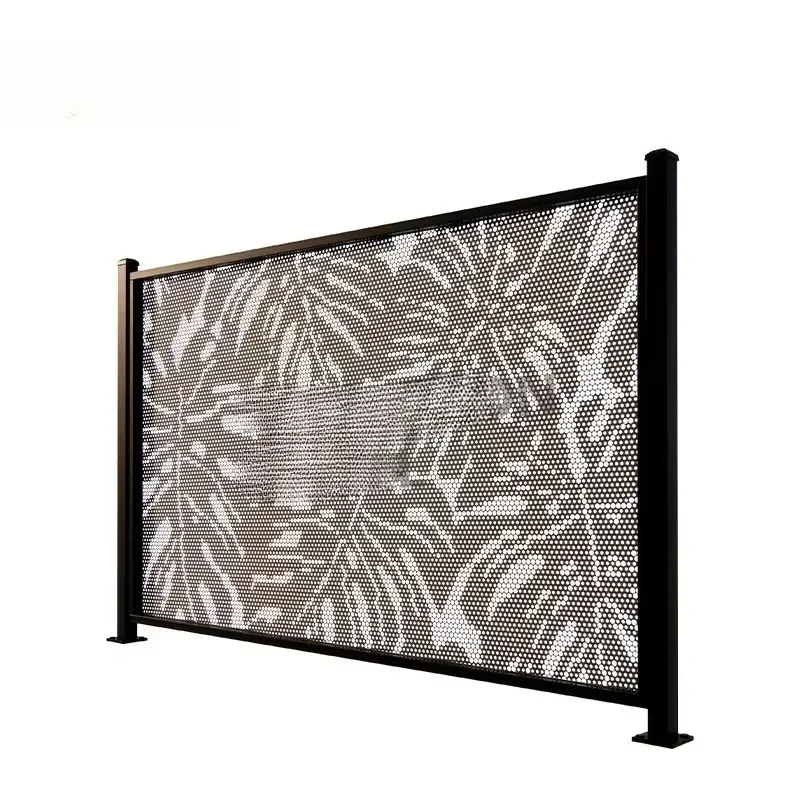 Customized Perforated Black Safe Aluminum Pool Fence Outdoor Premium Swimming Pool Metal Railing