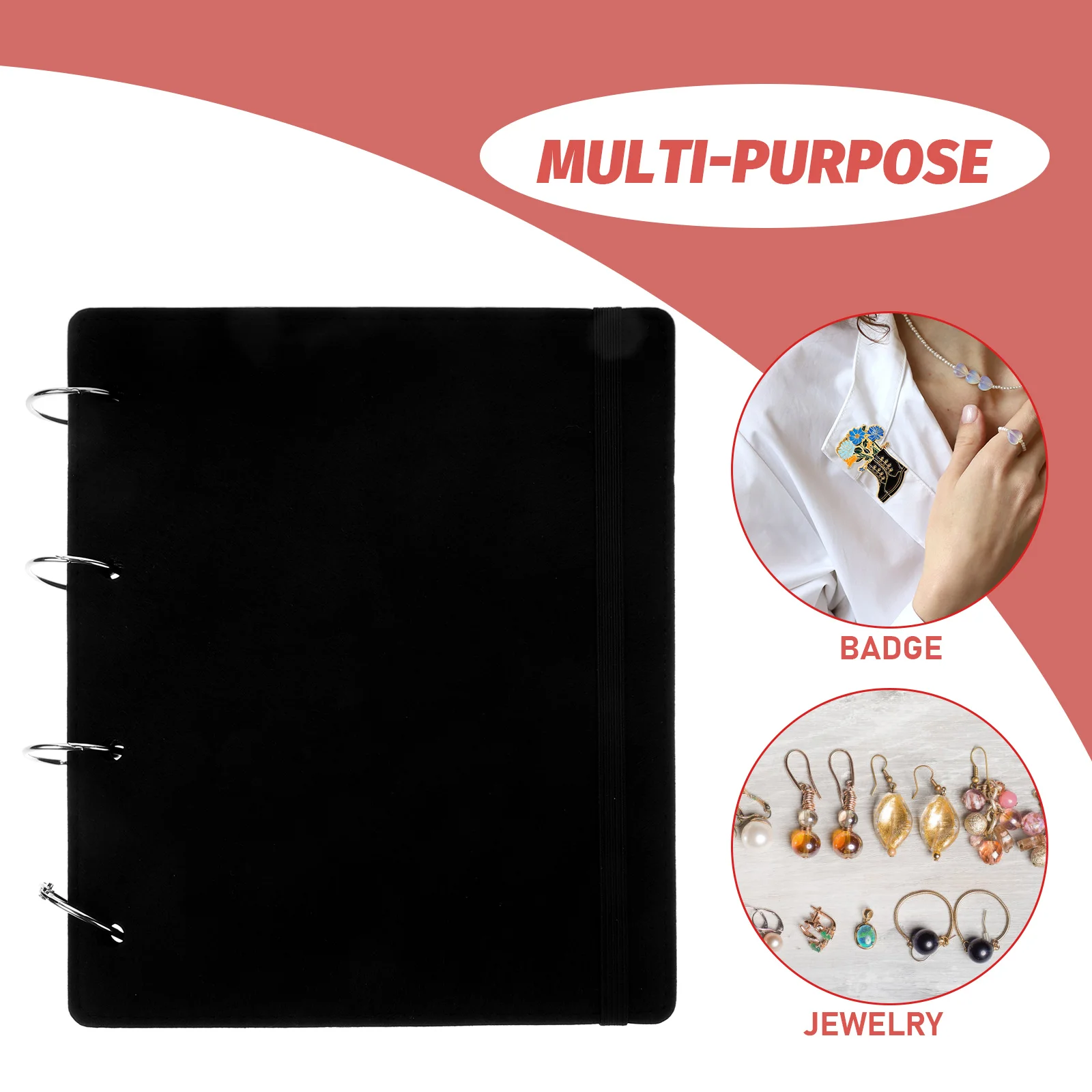 Felt Badge Storage Book Pin Display Booklet Books for Collectors Holder Pins Collection Organizer Binder Board Album