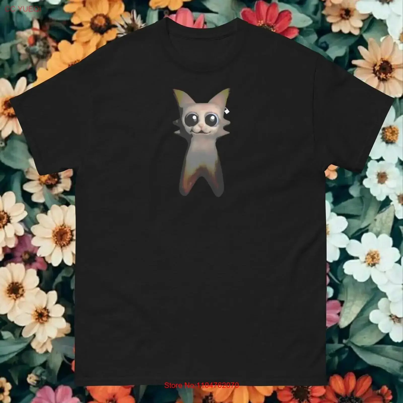 Garn47 Car the Cat T Shirt VR Chat Cute long or short sleeves vintage Washed homme Stylish Versatile Comfortable