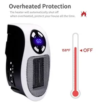 Chauffage électrique Portable mural 350W, avec télécommande, pratique, pour pièce, chauffage d'hiver, appareil ménager 5