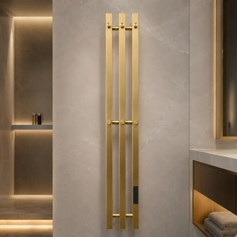Standard Vertical Electric Towel Rack Carbon Fiber Heating Constant Temperature Lengthened Rod Wall Mounted