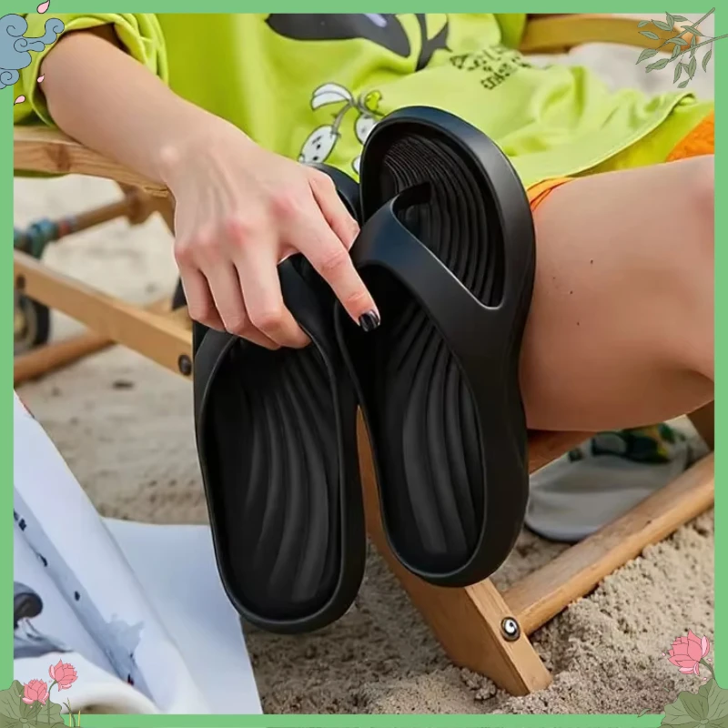 Summer Women's Sandals Stylish EVA Flip-Flops Comfortable Anti-Slip Anti-Odor Fashion Versatile Casual Beach Shoes for Woman