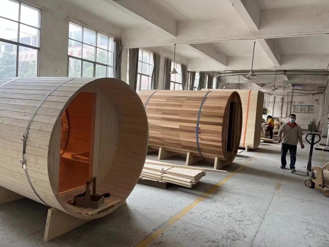 Dry Wet Steam 2 12 Person Red Cedar Sauna 6kW Computer Control Furnace Modern Traditional Outdoor Health Solid Wood Custom