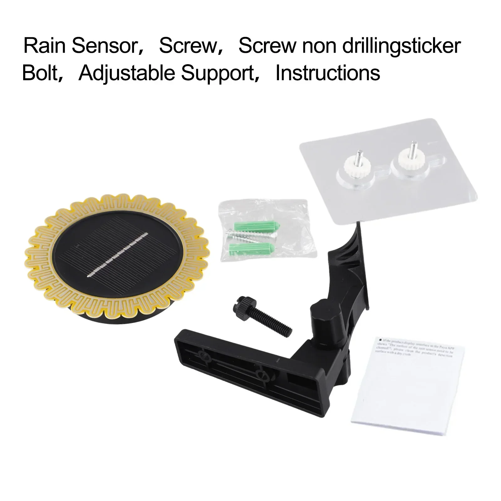 For Tuya Smart 2-in-1 For Wireless Light And Rain Sensor Battery Powered Solar Light And Rain Sensor Rain Detector