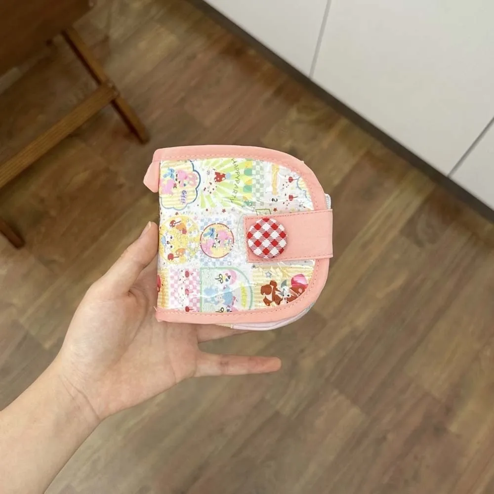 Cartoon Animal Dopamine Coin Purse Printed PVC Small Makeup Lipstick Bag Anti-splash Water Korean Style Mini Cloth Storage Bag