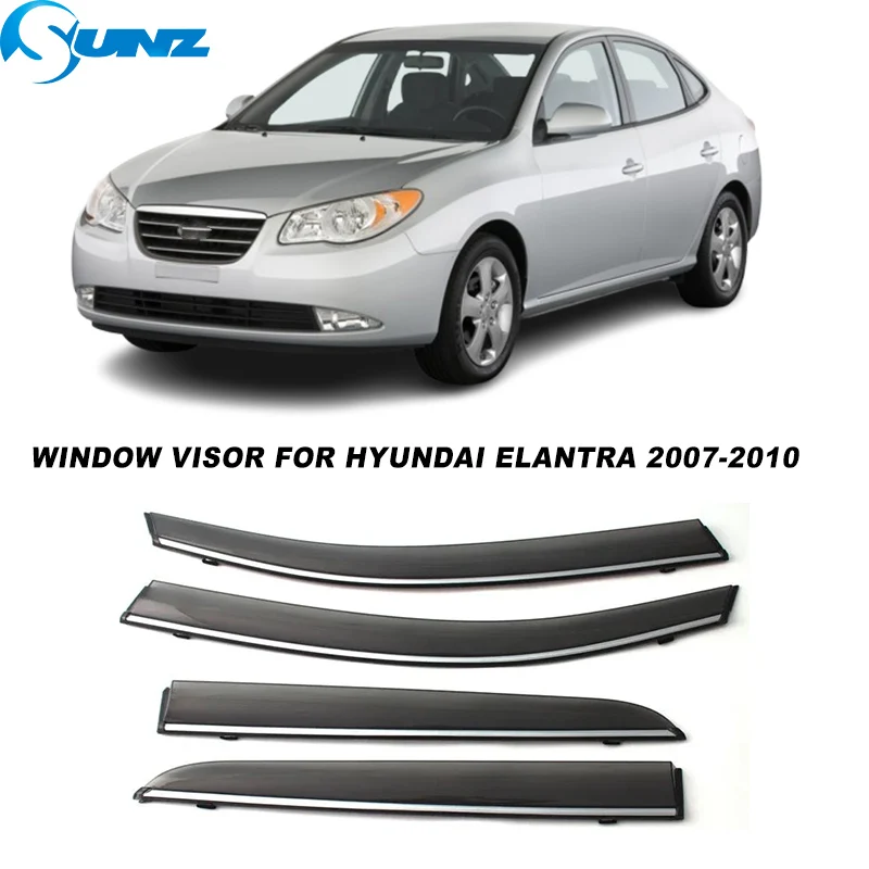 Weather Shiled For Hyundai Elantra Avante 2007 2008 2009 2010 Rainproof Car Rain Window Visor Set Sun Rain Deflector Accessories