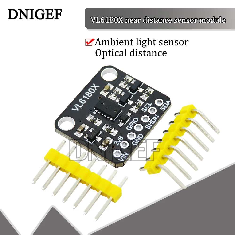 VL6180X Range Finder Optical Ranging Sensor Module for Arduino I2C Interface 3.3V 5V IR Emitter TOF Elecfans Ambient Light