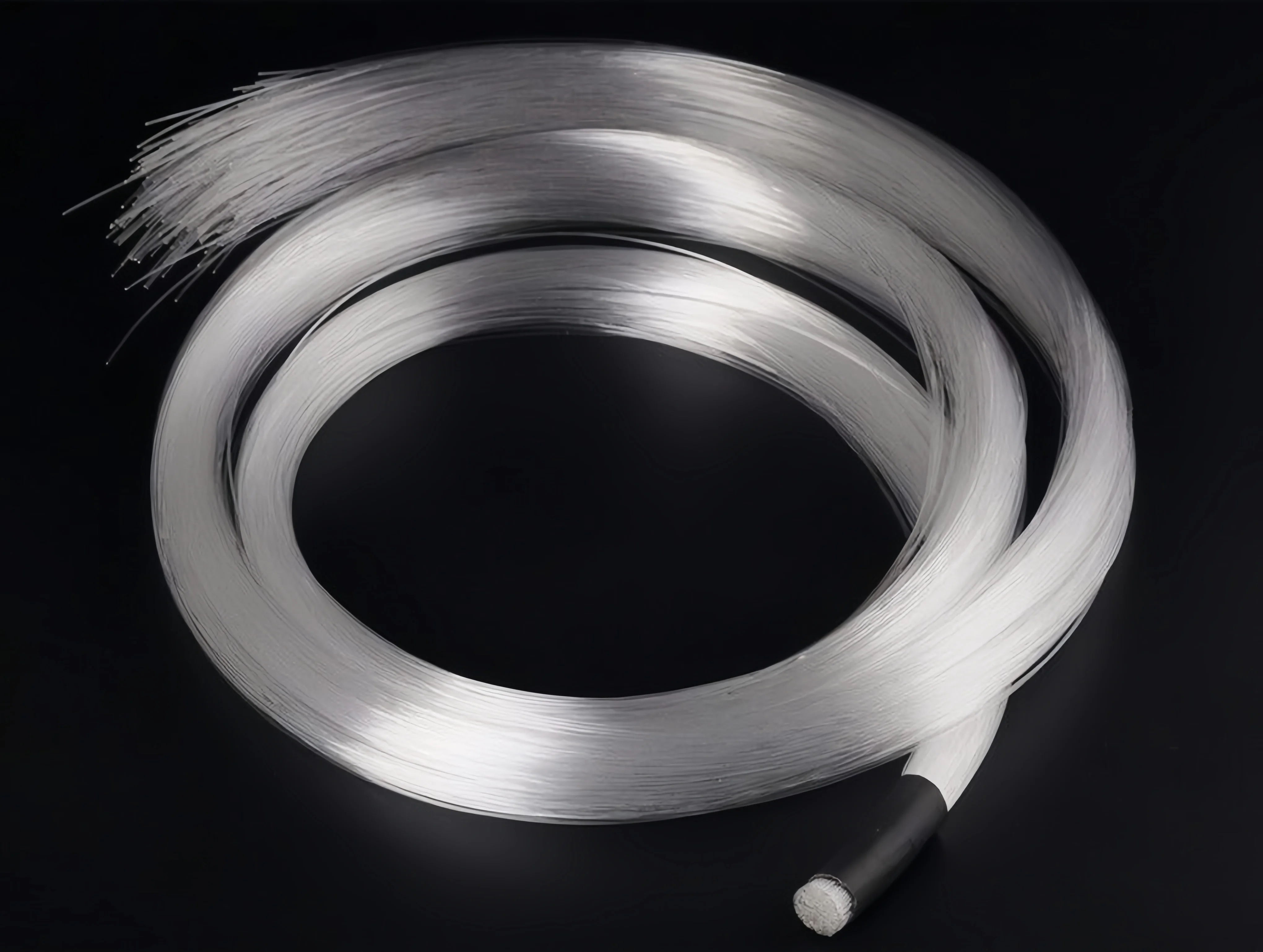 PMMA Plastic Strands Sparkle Flash Point Fiber Optic Cable f/LED Light Engine Driver Source Sensory Lights Curtain Waterfall DIY