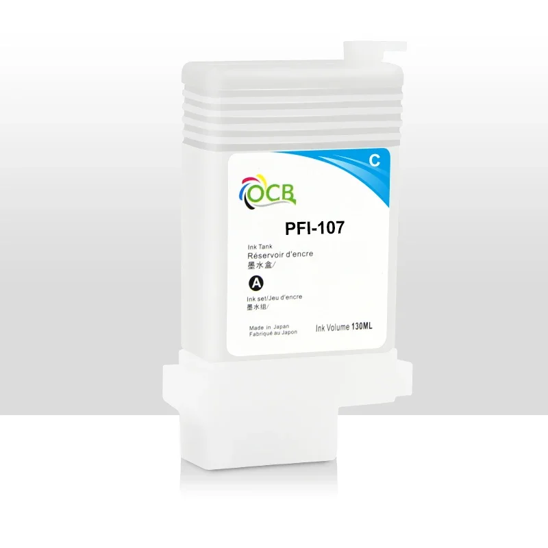 PFI-107 PFI107 Refillable Ink Cartridge With Permanent Chips For