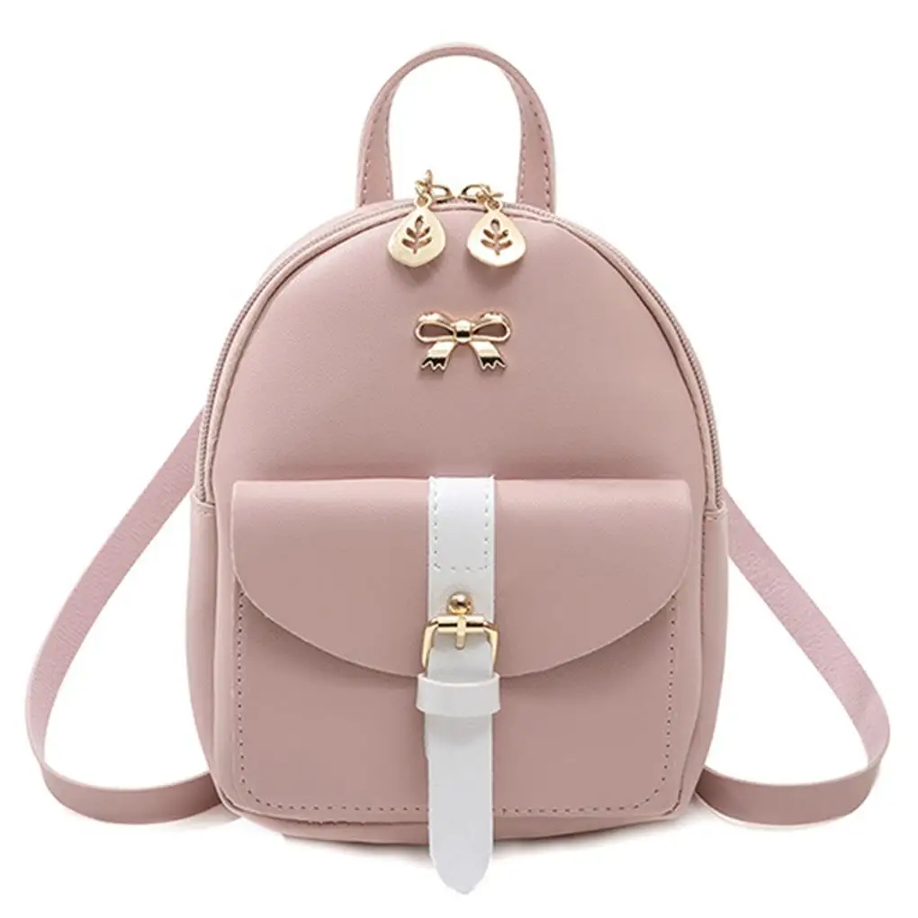 Mini Backpack Storage Container Shoulder Pouches Stylish Carrying Bags Mini Bowknot Women Backpacks Outing Pouch Type 1