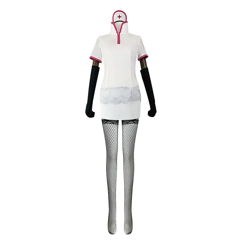 

Chainsaw Man Makima COS Play Costume Complete School Uniform Nurse Costume Set For Cosplay Performance