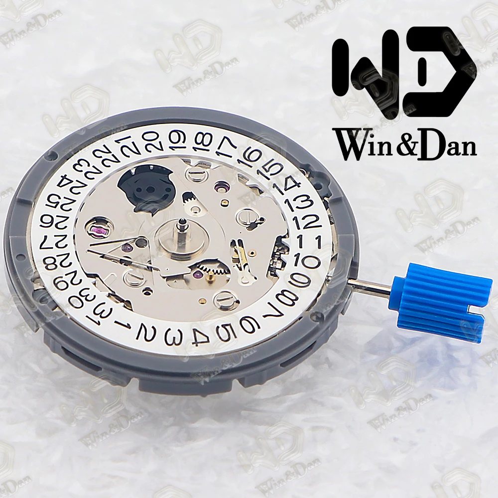 Win&Dan NH35/NH35A Genuine 24 Jewelry High Accuracy Automatic Mechanical Movement White Date 3 o'clock Watch Repair Accessories