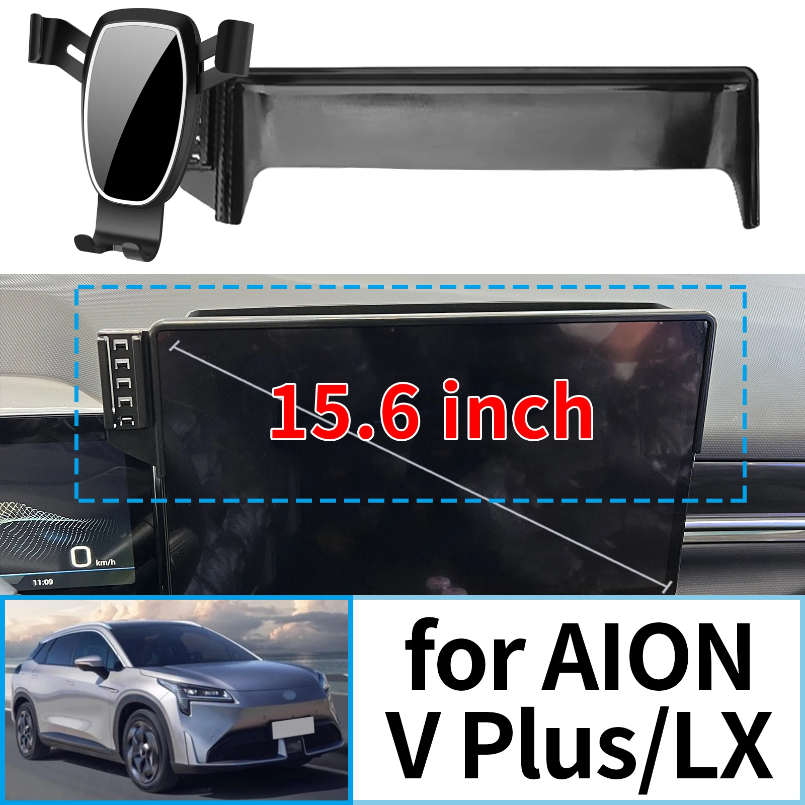 

fit for AION V Plus / LX 15.6 inches ​​Navigation Bracke Screen Base Phone Holder Mount Car ​​accessoires