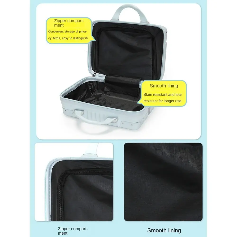 14 inch Travel Suitcase Hot Sales Mini Travel Password Box Luggage Organizer Cosmetic Box For Women