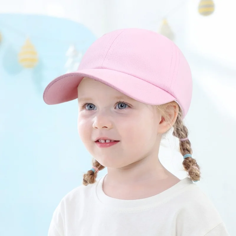 Summer Baby Cap Travel Caps Parent-child Baseball Caps Sun Hats Peaked Caps Fashion Soild Color Children Adjustable Snapback Hat