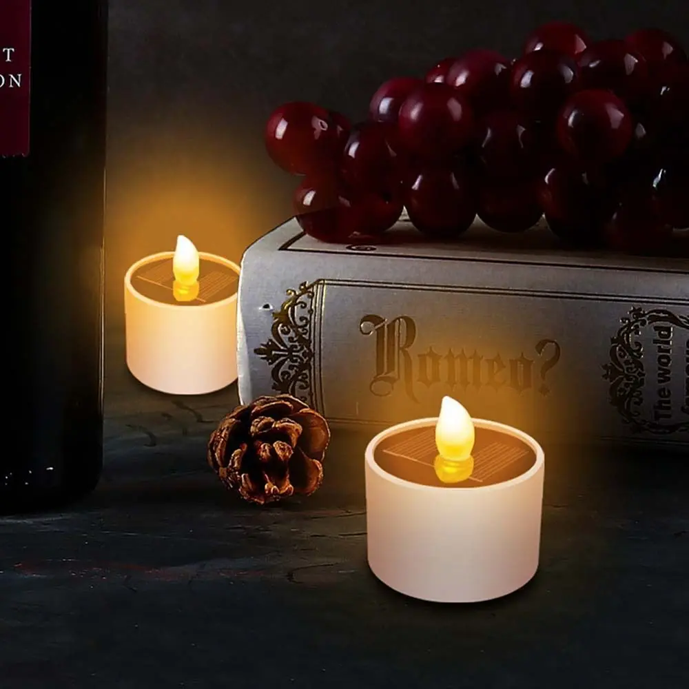 

Easy Install Solar Light Candle Light Candle Shape LED Light Night Light Plastics Warm Light Hanging Light Outdoor