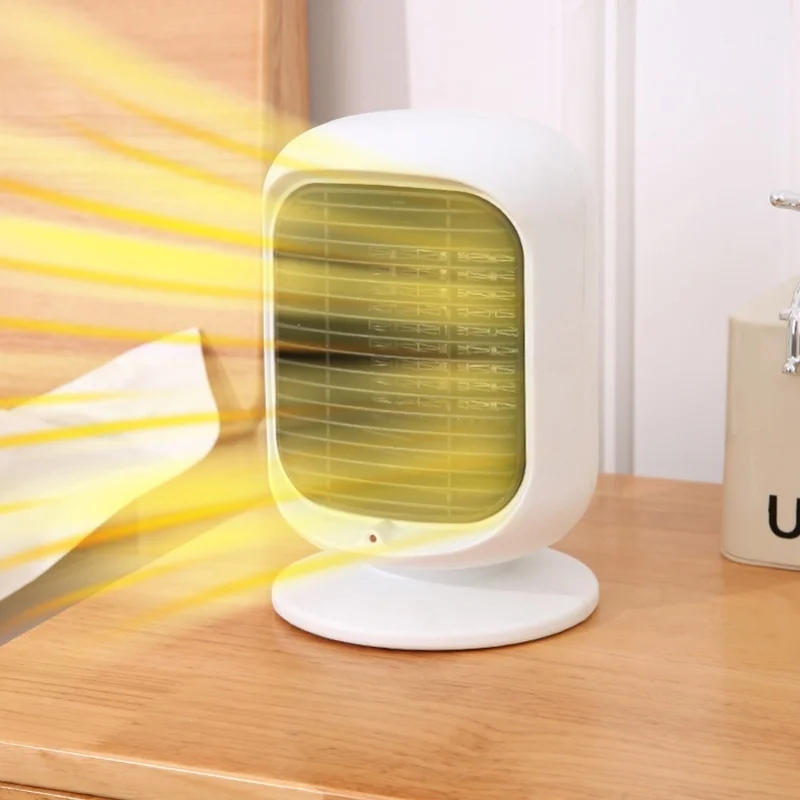 Space Heater Desktop Electric Space Heater PTC Graphene Heating 2 Gears Temperature Control For Home Office Bedroom Indoor Use
