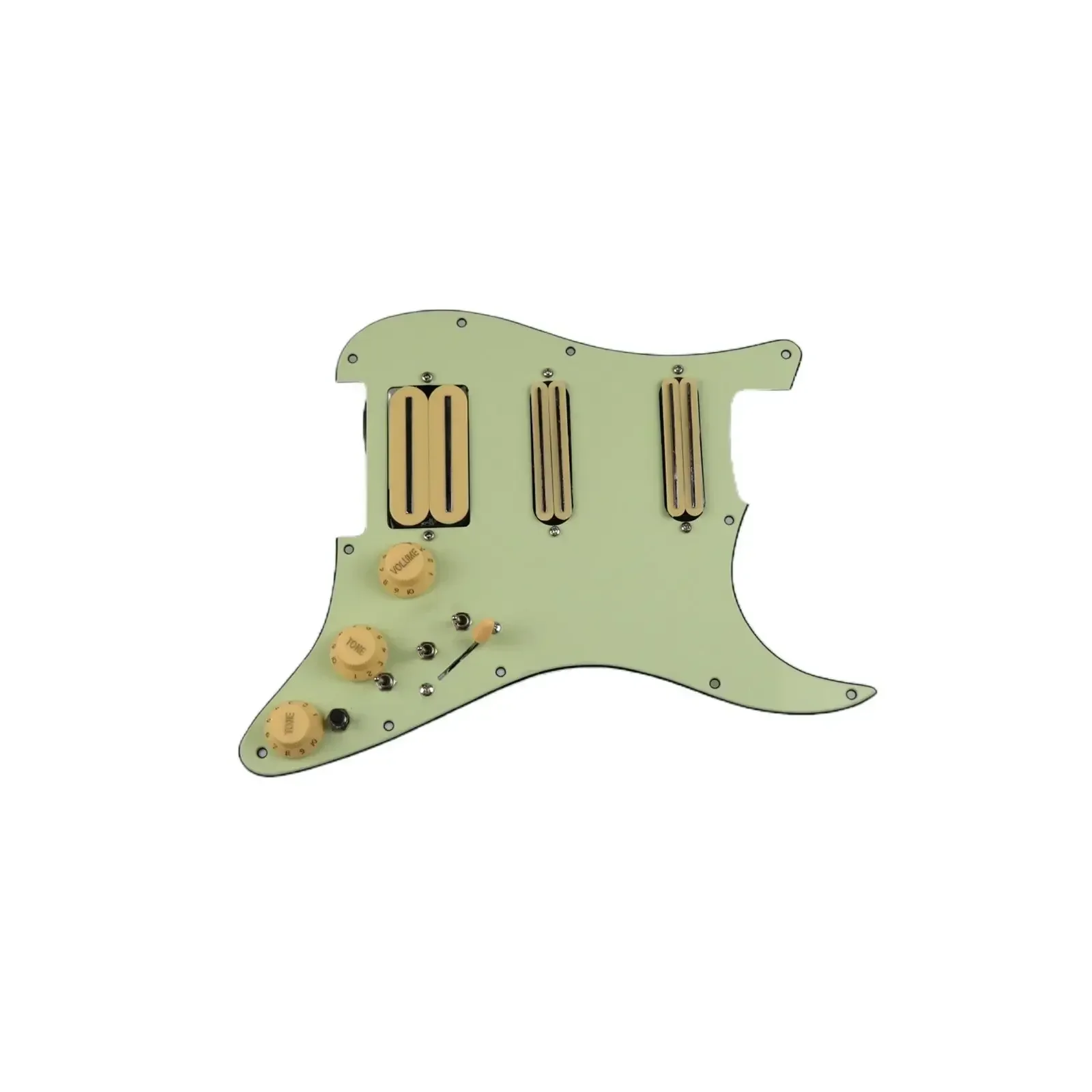 

Q-X Music Store-Prewired loaded Pickguard Guitar Pickups Humbucker Pickups Alnico 5 HSS Wiring Harness Push-Pull Single Cut Set