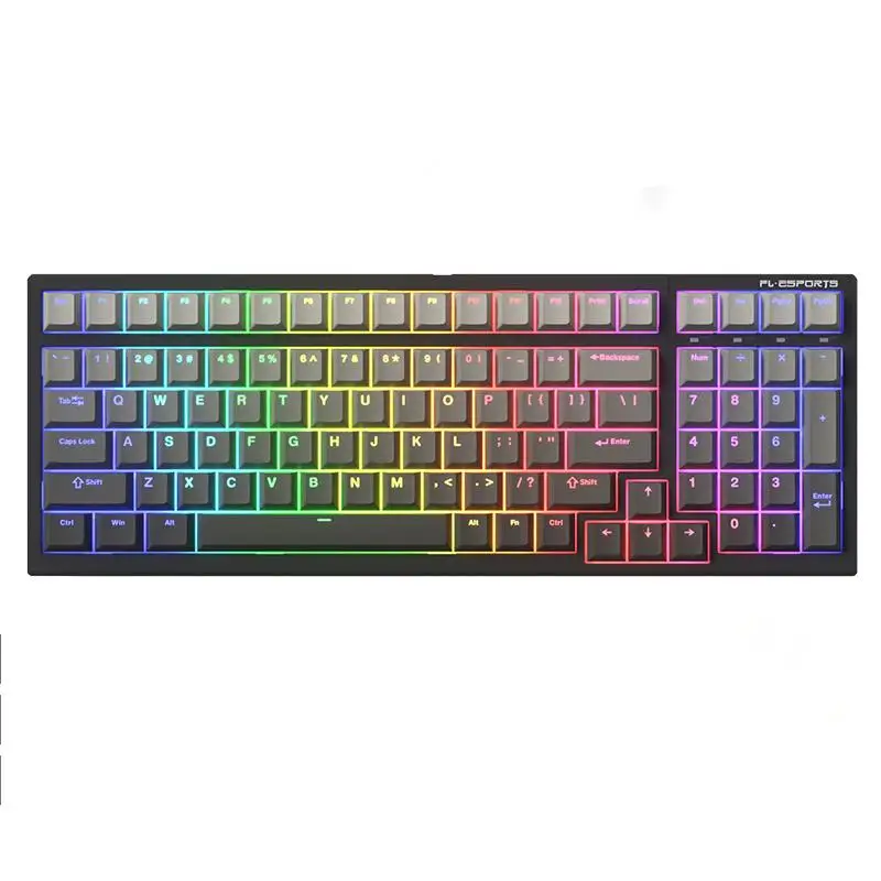 Esports-teclado Mecânico sem Fio Bluetooth com Fio Hot Swappable Modos Rgb Windows Mac Ipad 100 Keys 2.4g Fl100 fl ·