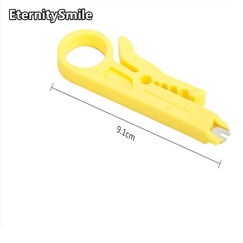 Custom Mini Alicate Crimper e Kit Faca, Cortador de cabo de rede, Soco de fio, Ferramentas de decapagem manual
