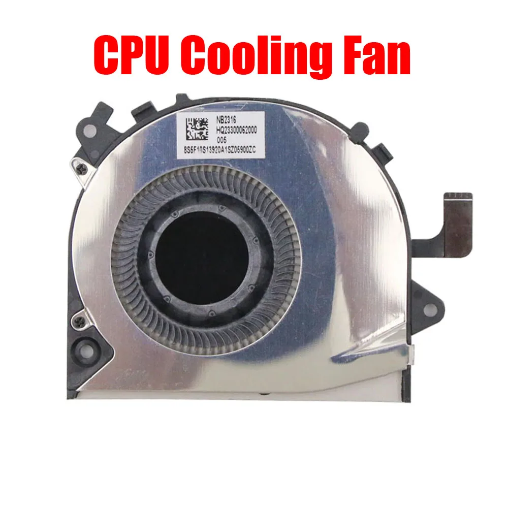 Laptop CPU Cooling Fan For Lenovo For Yoga Duet 7-13IML05 Duet 7-13ITL6 Duet 7-13ITL6-LTE 5F10S13920 BAPB0604R5HY002 DC5V 0.50A