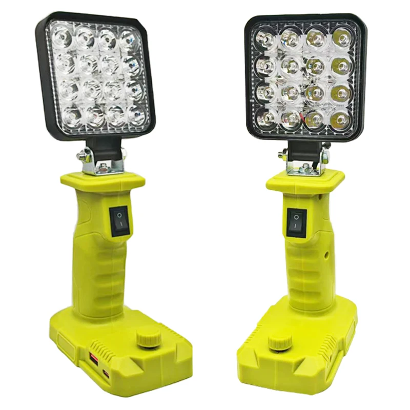 Power Tool Parts For Makita For DeWalt For Bosch For Milwaukee For Ryobi Lithium Battery Flashlight Working Light Camping Lamp