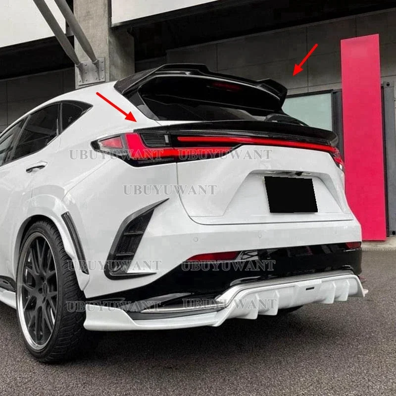 Carbon Fiber CAR REAR WING TRUNK LIP SPOILER FOR LEXUS NX NX200 NX200t NX300h 2022 2023 Roof Spoiler