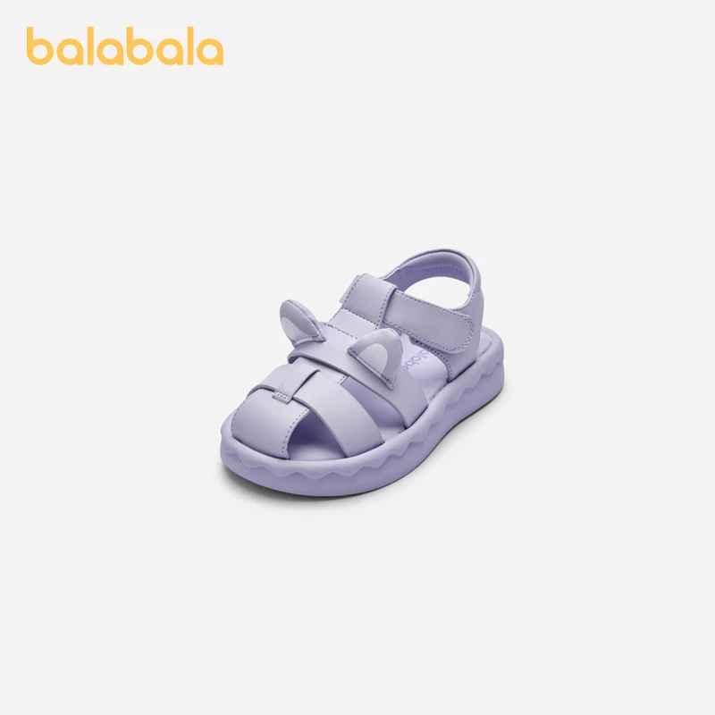 Balabala Kids Sandals Girls Shoes 2024 Summer New Arrival Beach Shoes Cute and Adorable Cartoon Children Shoes Trendy