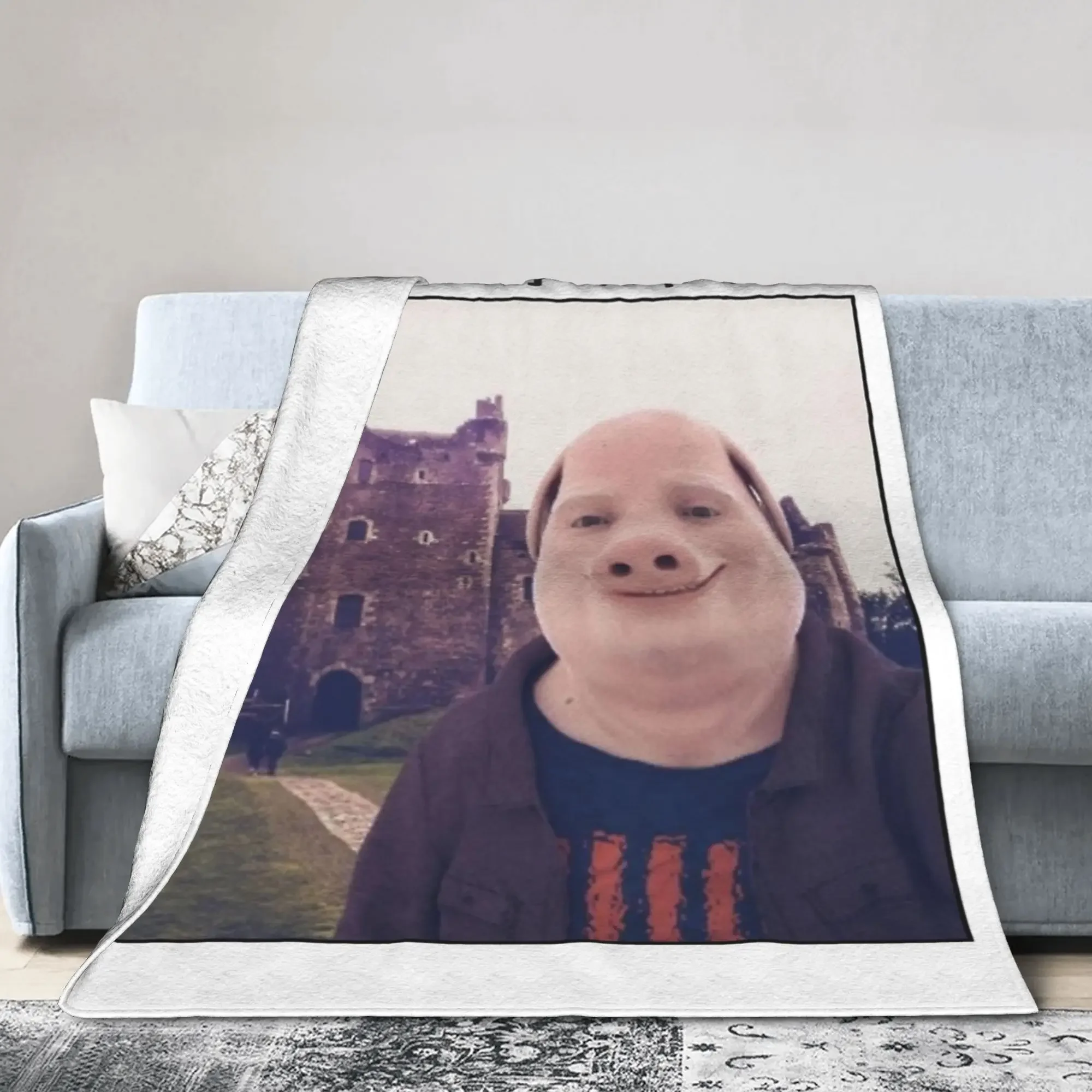 

Soft Breathable Fleece Throw Blanket for Home Outdoor Use Perfect for Spring Autumn John Pork Blankets