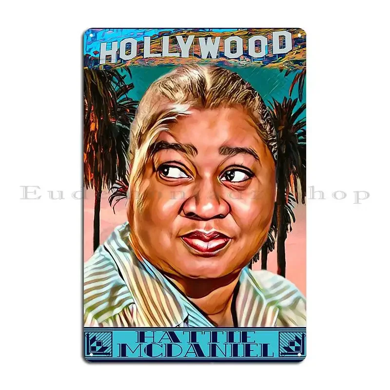 Hattie Mcdaniel Movie Star Singer Icon Gone With The Wind Metal Plaque Poster Living Room Create Cinema Club Tin Sign Poster