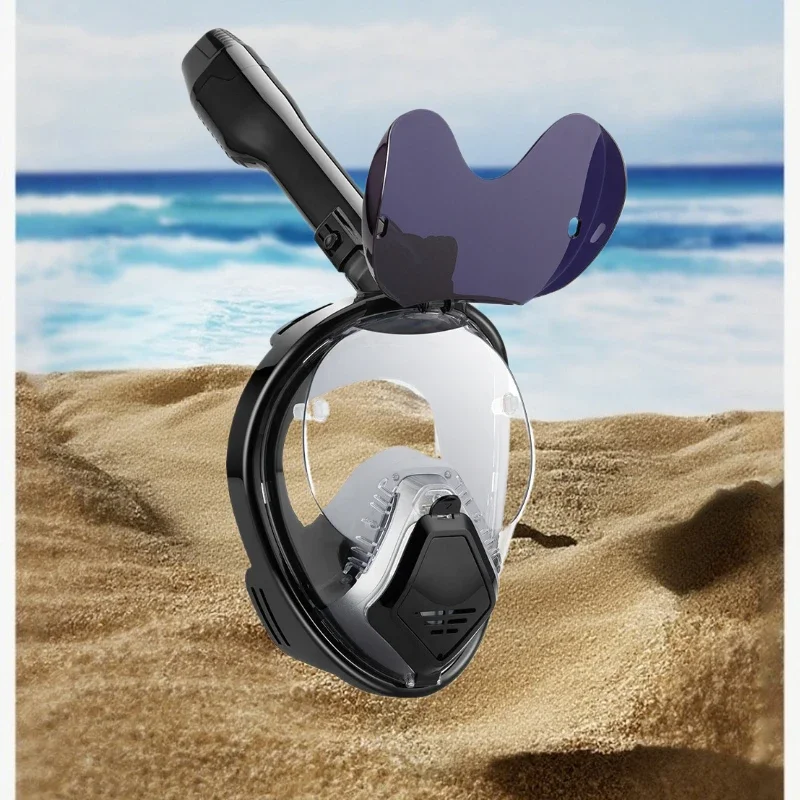 

New Professional Snorkeling Mask for Adults High-definition Anti Fog Foldable Swimming Fully Dry Myopia Diving Goggles