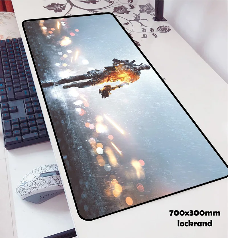 Battlefield 4 alfombrillas de ratón 70x30cm alfombrilla para ratón notbook alfombrilla de ratón para ordenador alfombrilla de ratón para juegos profesional alfombrilla de ratón para ordenador portátil