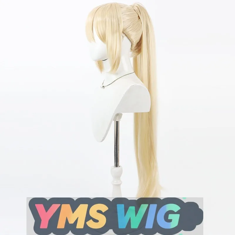 [YMS WIG] 승리의 여신: 니케 윈터 킬러 길티 코스프레 가발, 탈부착 가능한 포니테일