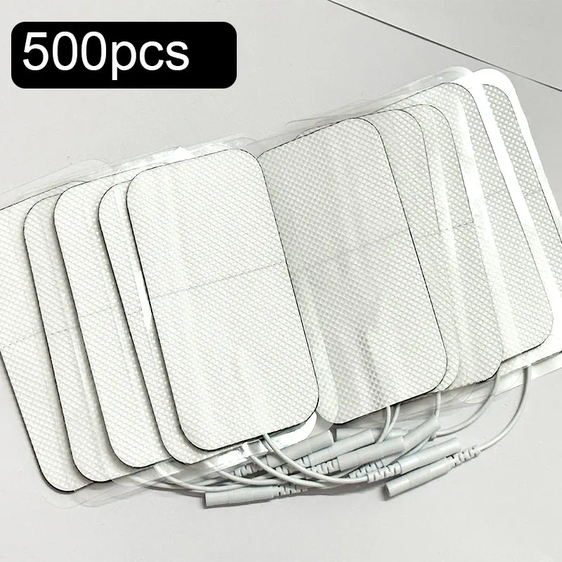 500PCS  5x9CM Electrode Massage Pads for Body Neck Back Massager Machine Self Adhesive Replacement Patch Massage Accessories