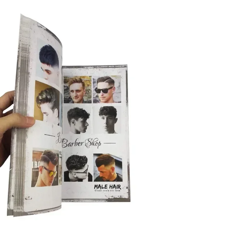 كتاب لتصميم تصفيف الشعر للرجال، تسريحة شعر على شكل رأس زيتية أوروبية وأمريكية جديدة لعام 2020