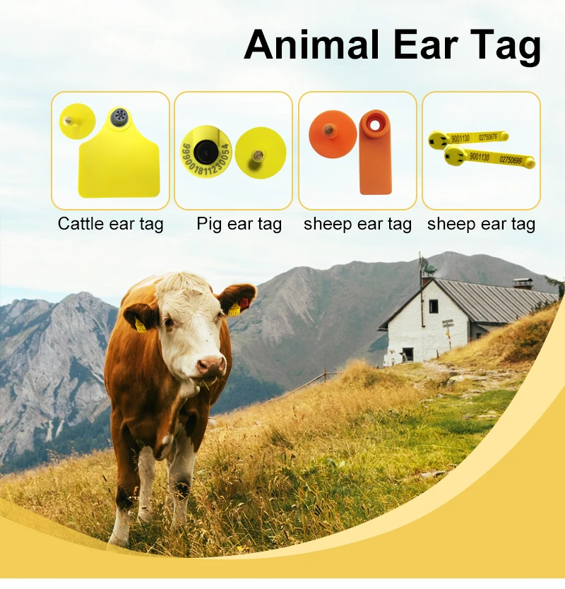 Imagem -03 - Tag Redonda para Cattle Pig Picker Hdx Chip Tag Rfid Orelha Animal lf 134.2khz Iso11784 11785