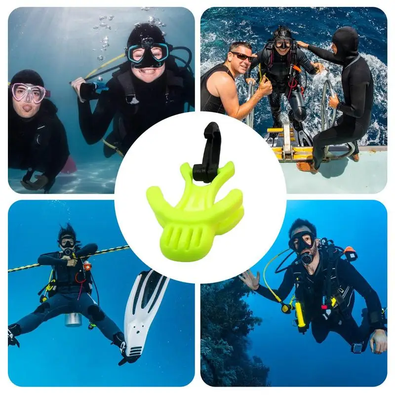 2 Farben Scuba Dive Mundstück halter für 2. Stufe Regler Octopus Retainer Clip Scuba Dive Mundstück halter