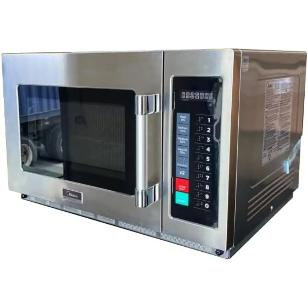 Commercial Microwave Oven NSF Certified Countertop 110V, 1000W, Capacity 1.3 Cuft Heavy duty for restaurant, 1034N1A