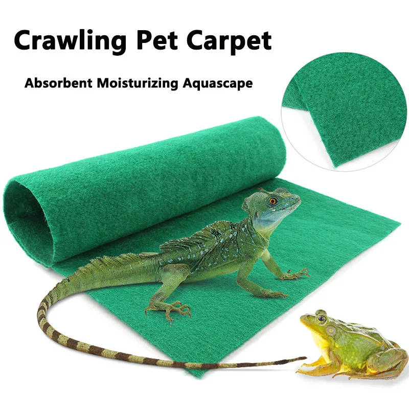 

Reptile Pet Carpet Absorbent Moisturizing Landscape Construction Keeping Crate Lizards Frogs Spiders Snails Turtles Bionic Mats