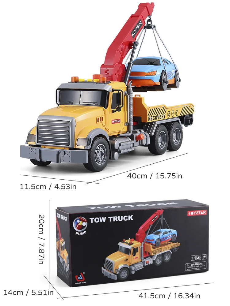 Boys Car Toy Engineering Tractor Vehicle Model Children With Sound and Light Cars 3 Years Education Toys For Kids Gifts