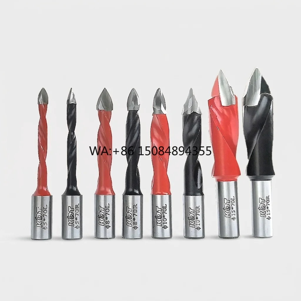 Hole Drill Bits Tungsten Carbide Material Woodworking Machinery Spare Parts for CNC Center NC Boring Machine KDT Brand China