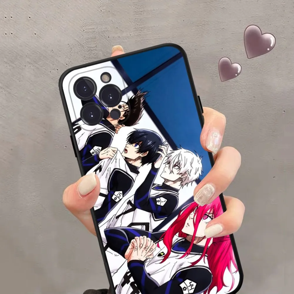 Anime Blue Lock Phone Case Silicone Soft For iphone 15 14 13 12 11 Pro Mini XS MAX 8 7 6 Plus X 2020 XR Shell