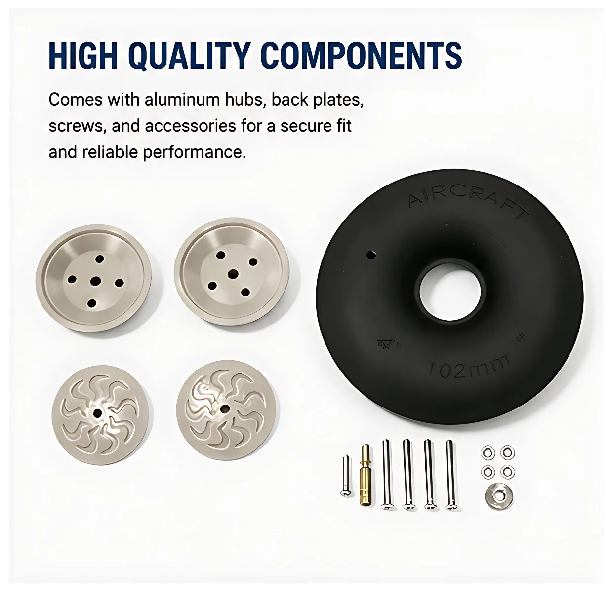 XAERO 1PC Pneumatic Wheel for RC Airplane Inflatable Tire 4/4.5/5/5.5 Inch Shock Absorbing Landing Gear Replacement Part