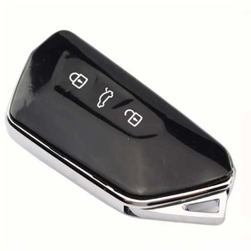 Carcasa de llave de Control remoto de 3 botones para Volkswagen Golf 8 MQB, carcasa de repuesto para tarjeta inteligente