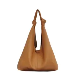 New Fashion Genuine Leather Tote Bag Lazy Soft Leather Women's Handbag Commuter Large Capacity Bag